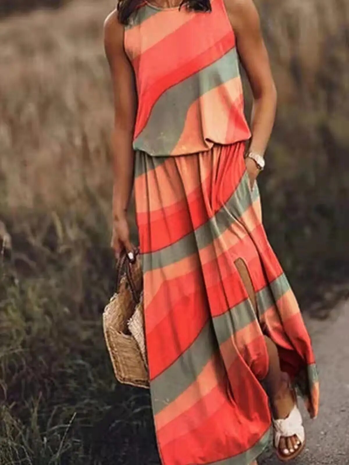 NIMA zomer maxi jurk