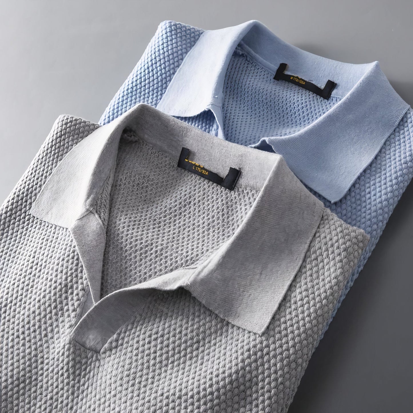 NIMA V-gebreid poloshirt
