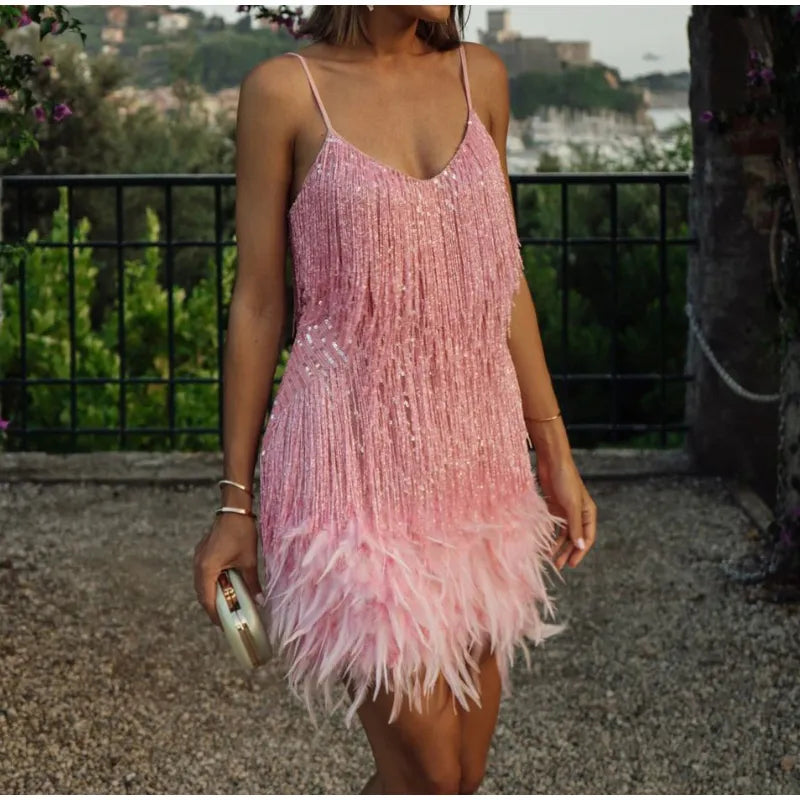 NIMA Chique Mini Tassel Jurk