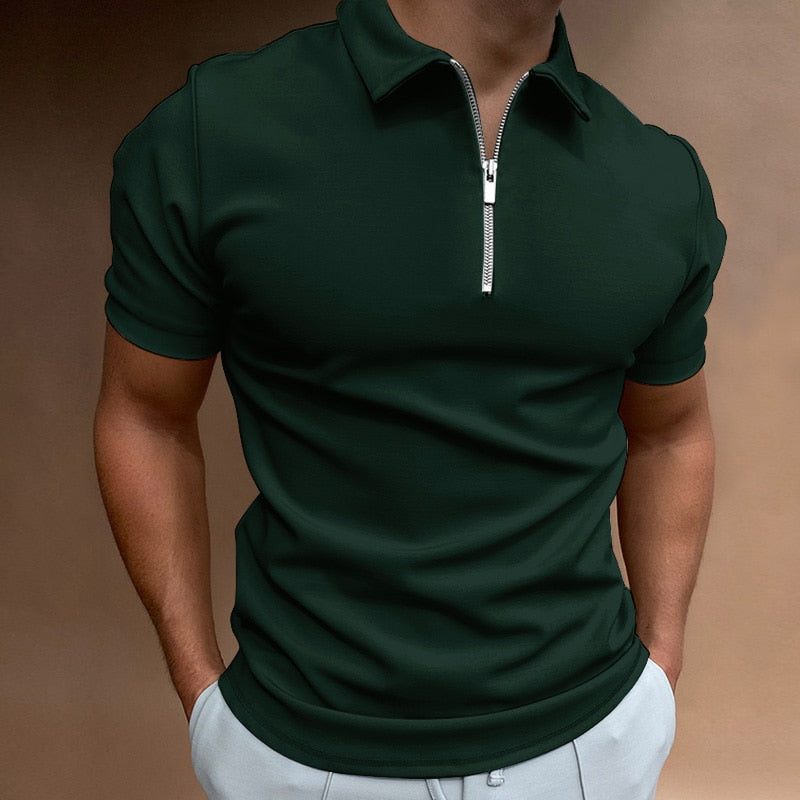 NIMA polo met ritssluiting
