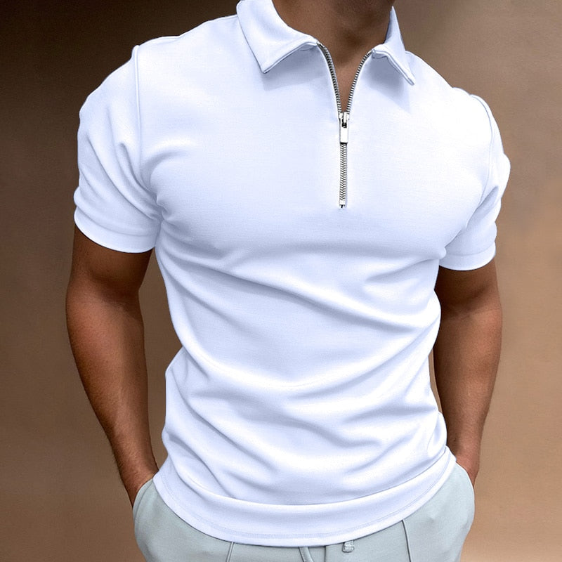 NIMA polo met ritssluiting