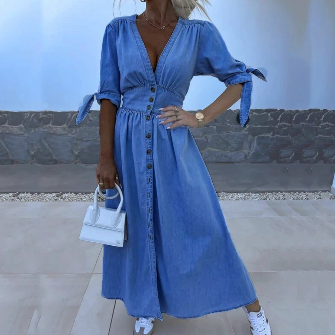NIMA Vintage Denim Jurk