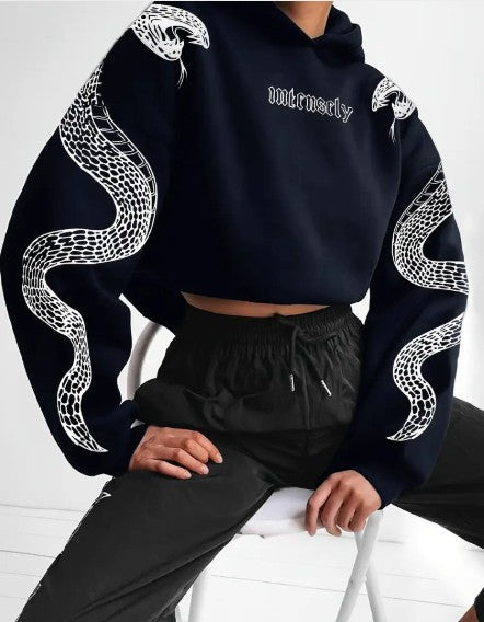 Zuri - katoenen hoodie met print