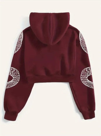 Zuri - katoenen hoodie met print