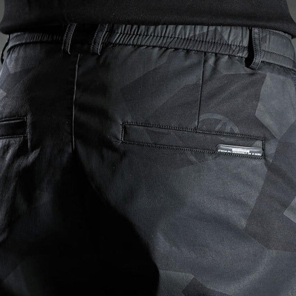 Zwart slim-fit chinobroek voor heren