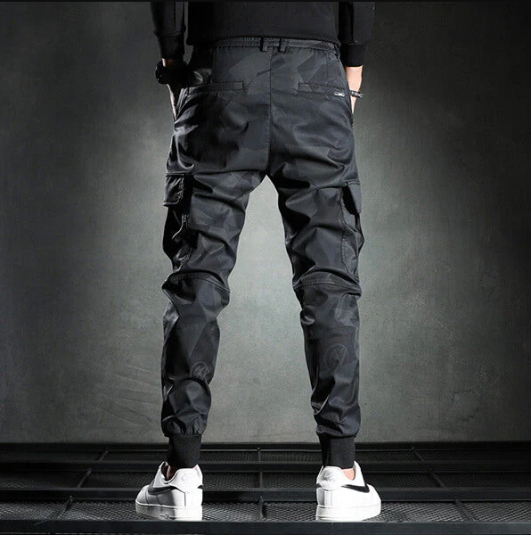 Zwart slim-fit chinobroek voor heren