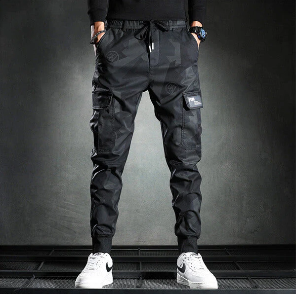 Zwart slim-fit chinobroek voor heren