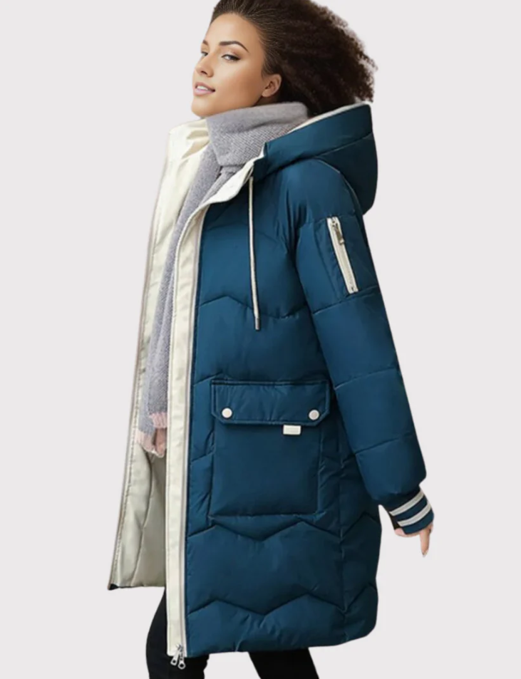 Alessia - gezellige winter gevoerde parka damesjas