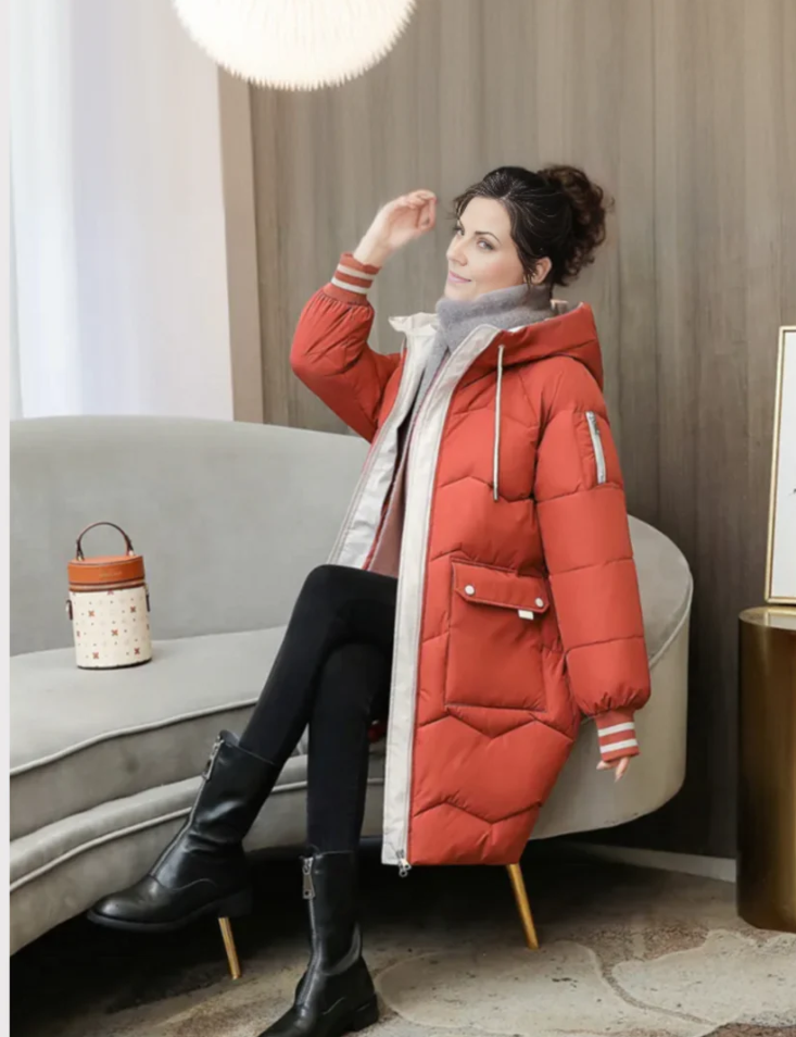 Alessia - gezellige winter gevoerde parka damesjas