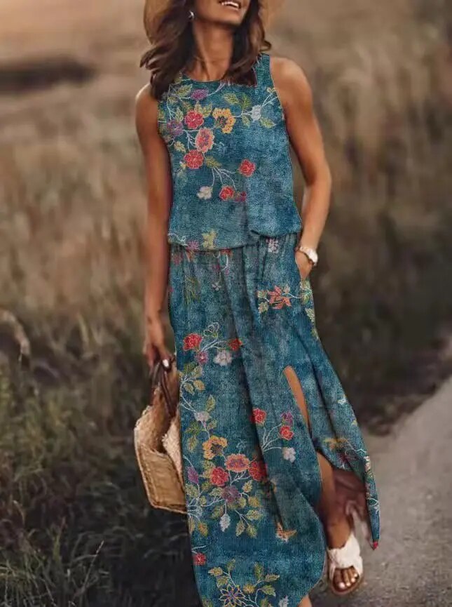 NIMA zomer maxi jurk