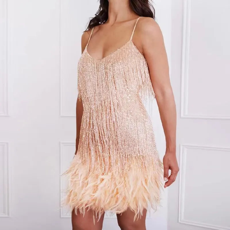 NIMA Chique Mini Tassel Jurk