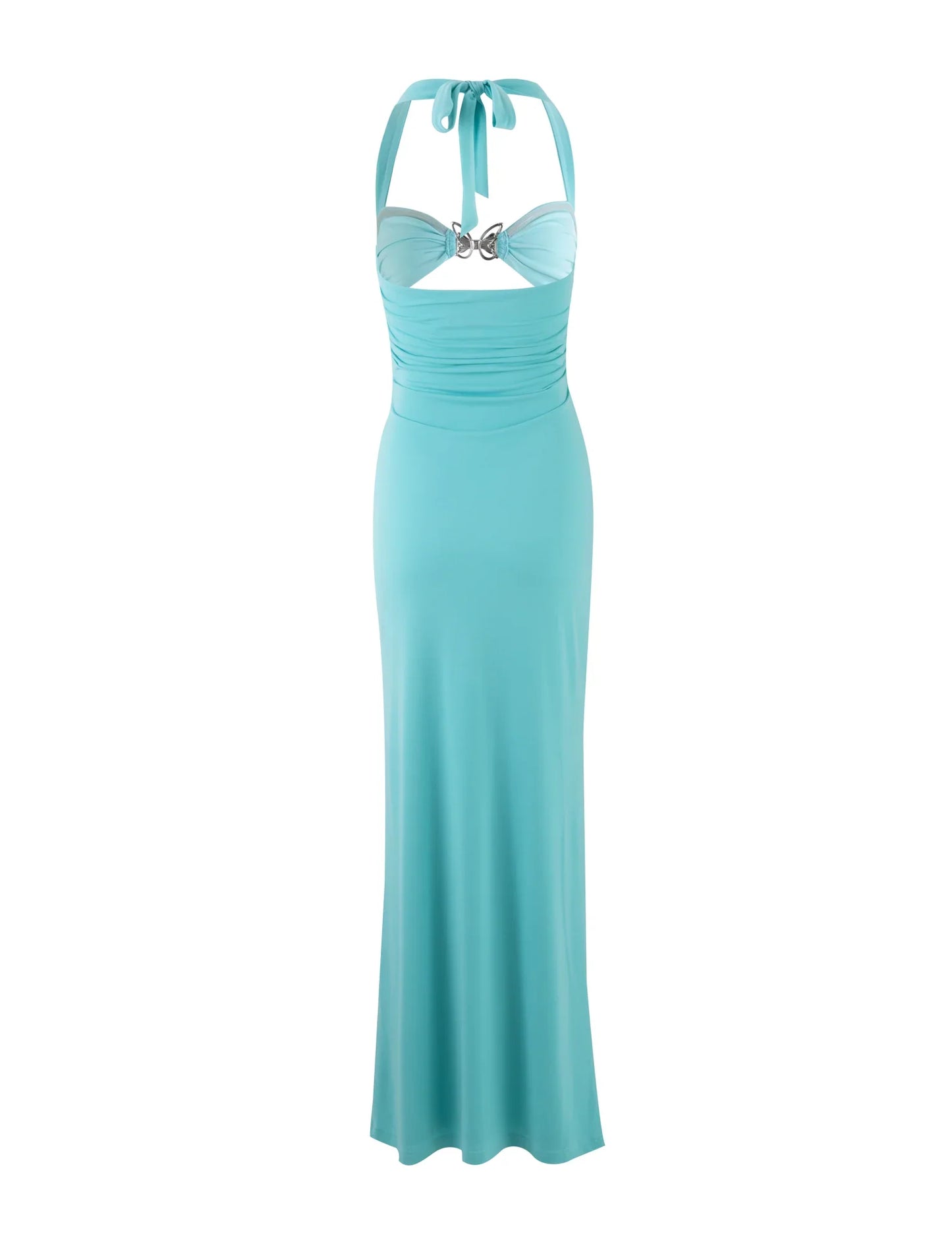 NIMA Maxi jurk met vlinderstrikdessin