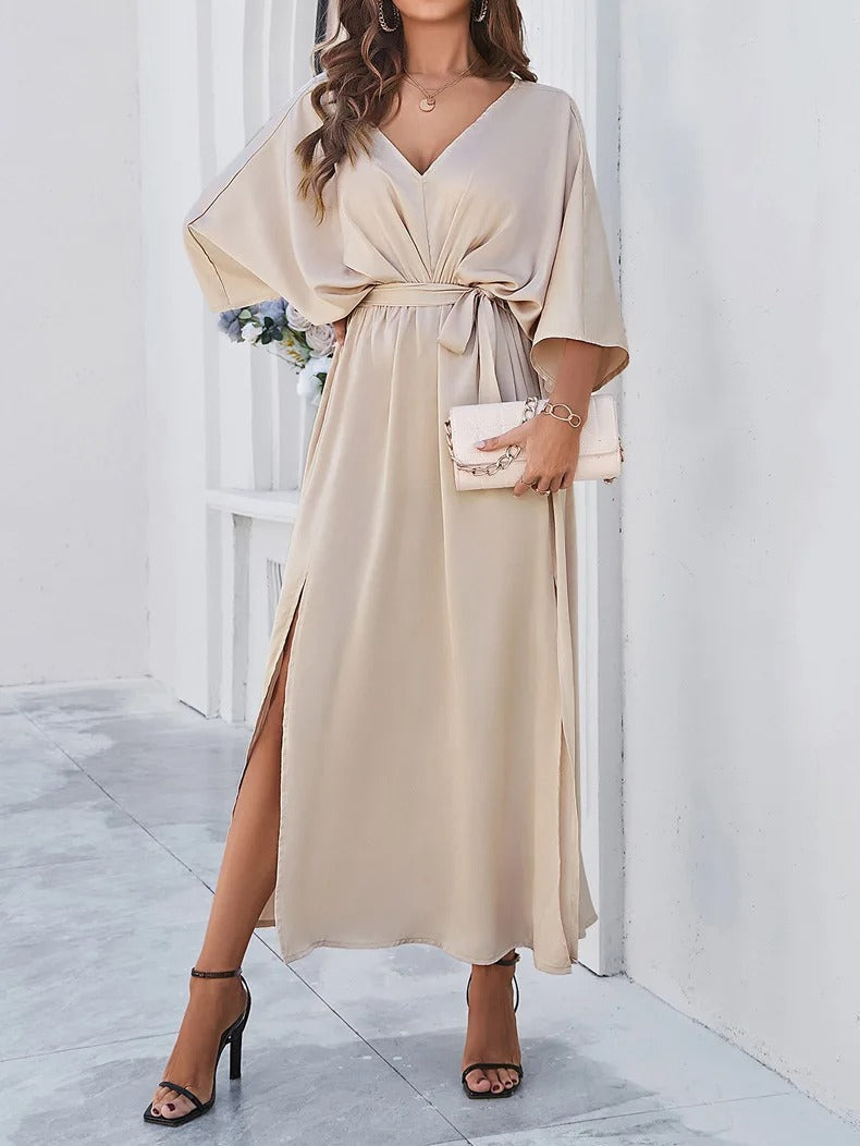 NIMA Elegante V-Hals Stijl Jurk