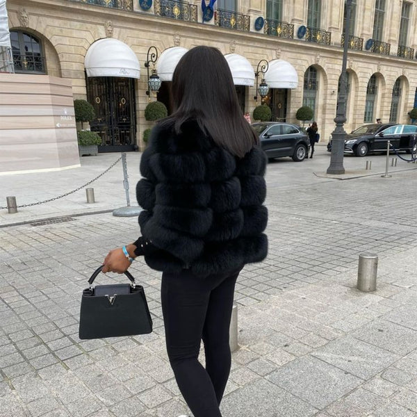 Women’s elegant faux-fur jacket – women