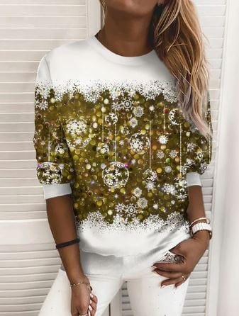 Aira - elegant kerstsweatshirt