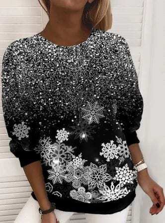 Aira - elegant kerstsweatshirt