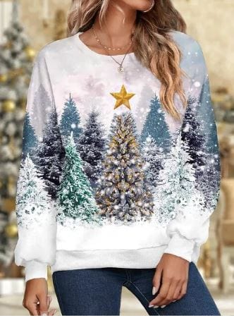 Aira - elegant kerstsweatshirt