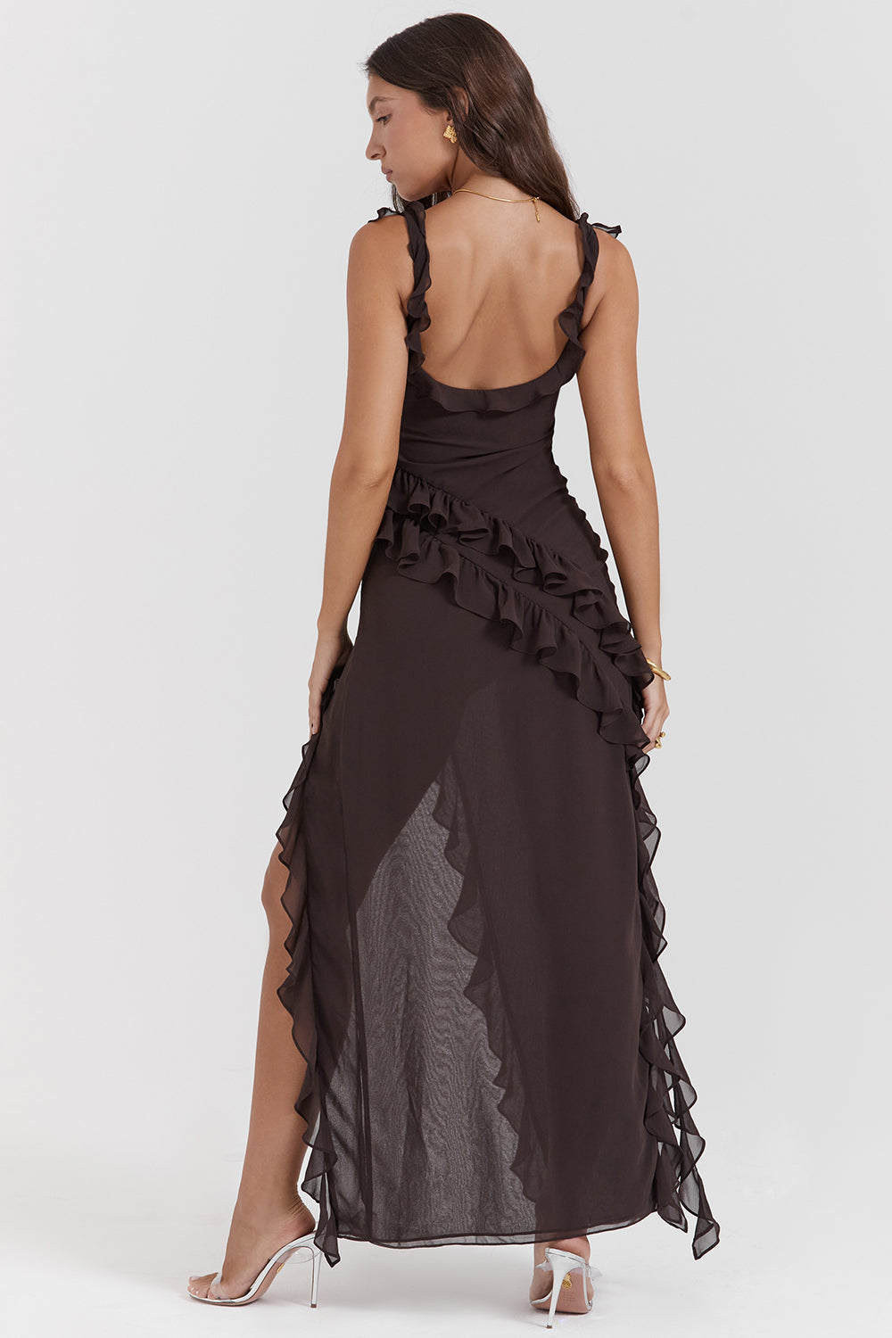 NIMA Maxi jurk met ruches