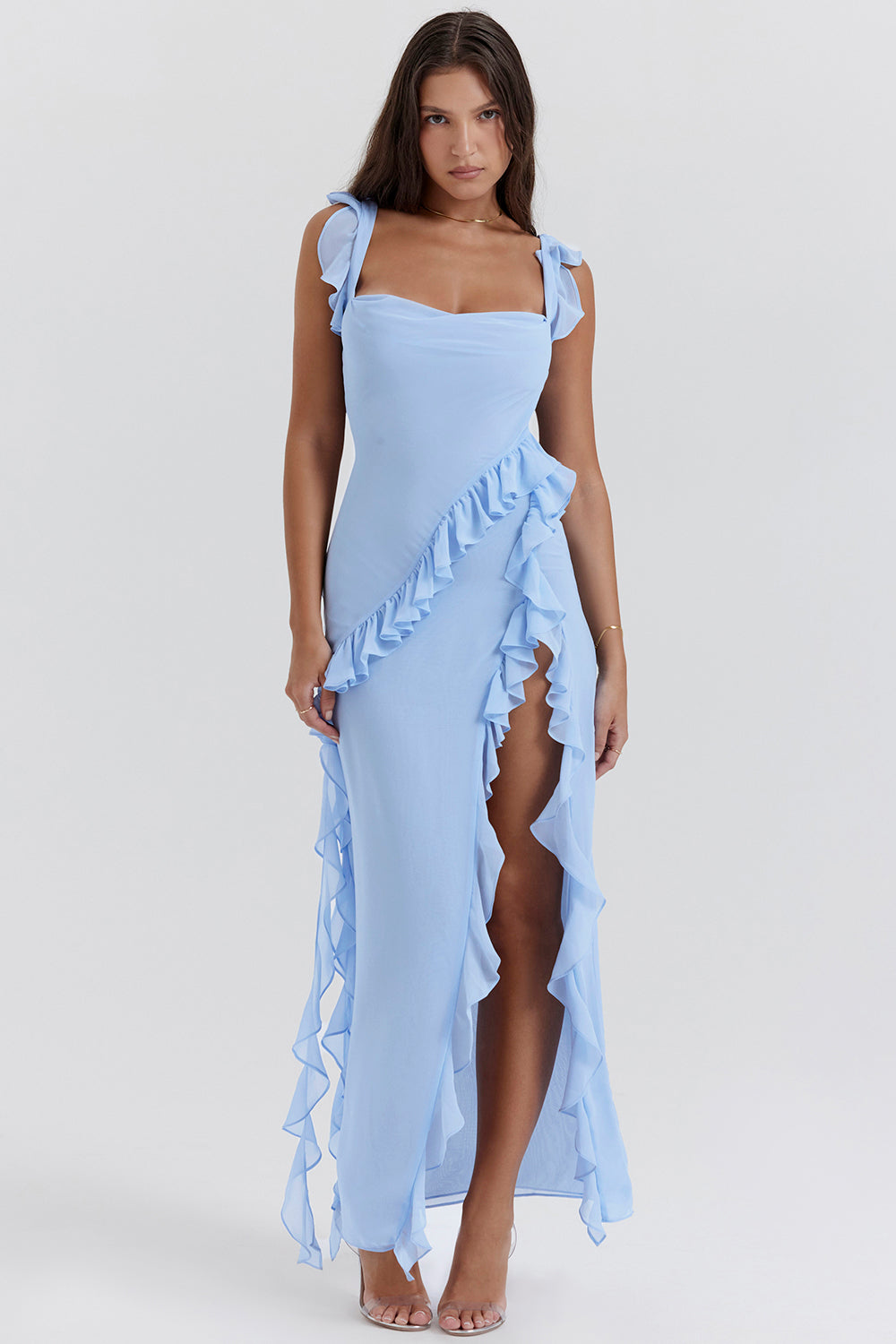 NIMA Maxi jurk met ruches