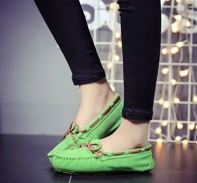 NIMA Damespantoffels in bruine bontstijl antislip