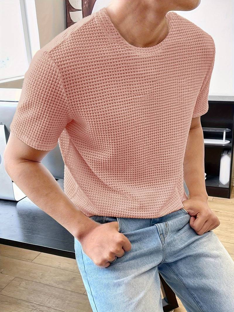 NIMA uitgehold t-shirt met ronde halslijn