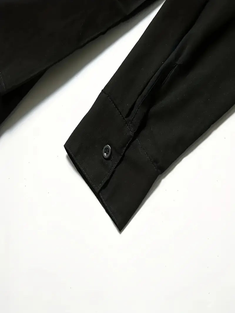 NIMA lässiges langarmshirt in volltonfarbe