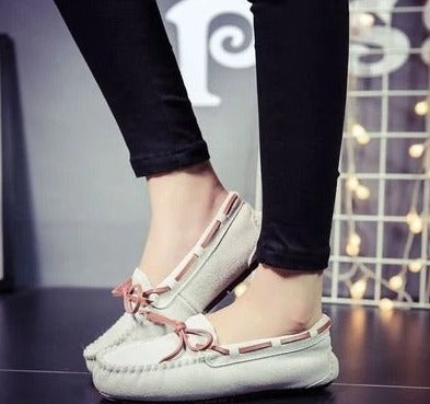 NIMA Damespantoffels in bruine bontstijl antislip