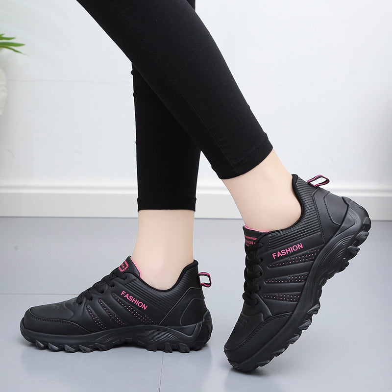 NIMA Dames Roze Pu Sportschoenen