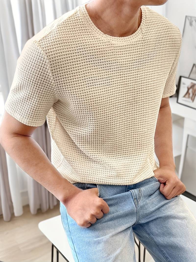 NIMA uitgehold t-shirt met ronde halslijn