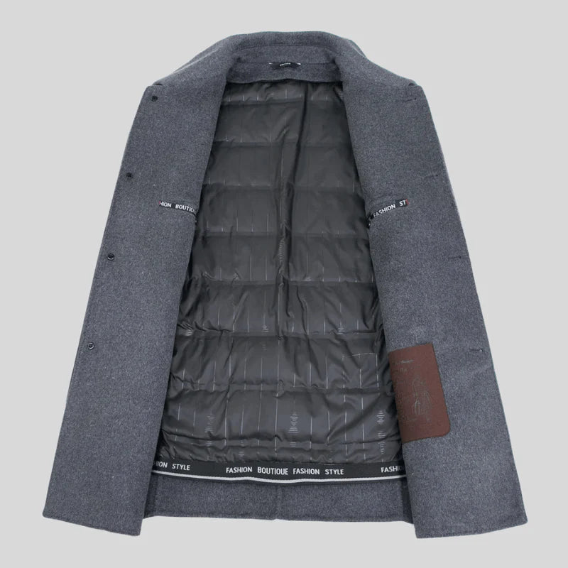 Eckhard – timeless single-breasted coat in a classic cut