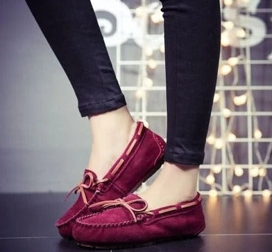 NIMA Damespantoffels in bruine bontstijl antislip