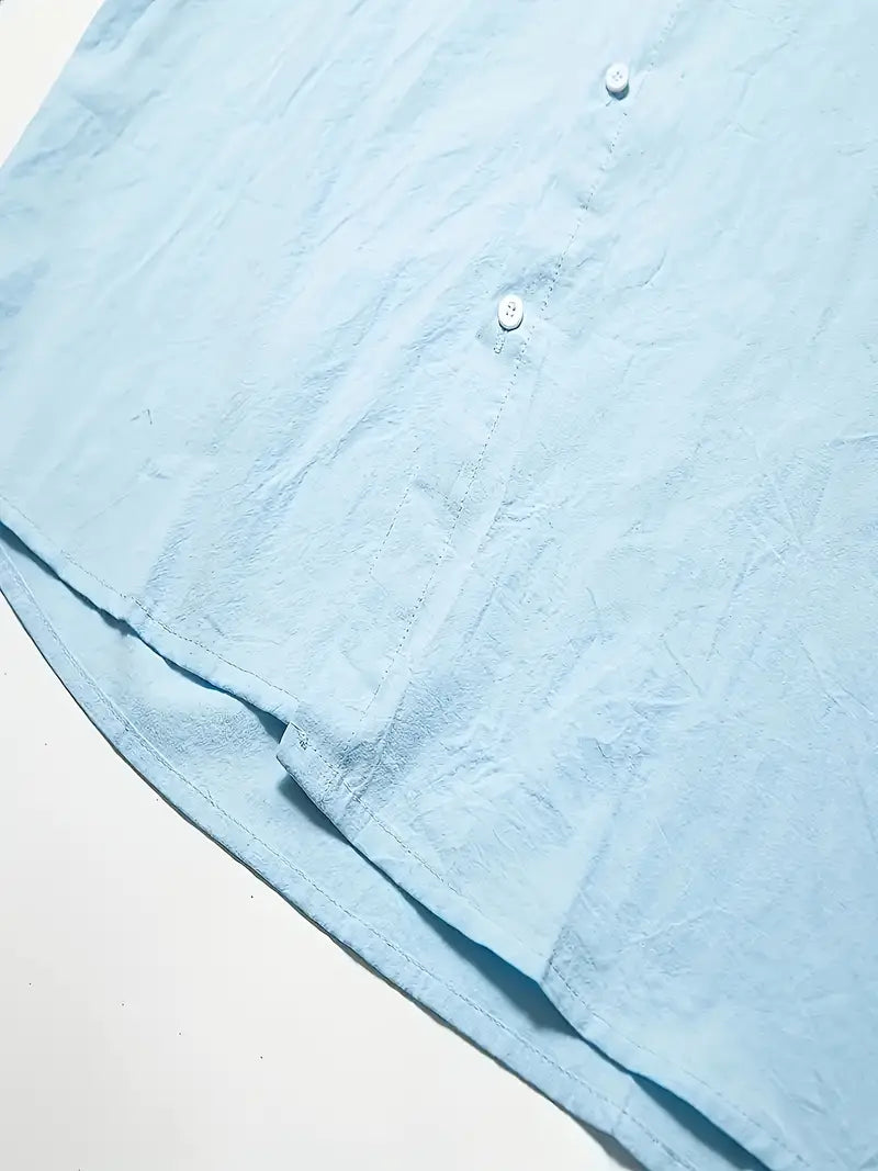 NIMA lässiges langarmshirt in volltonfarbe