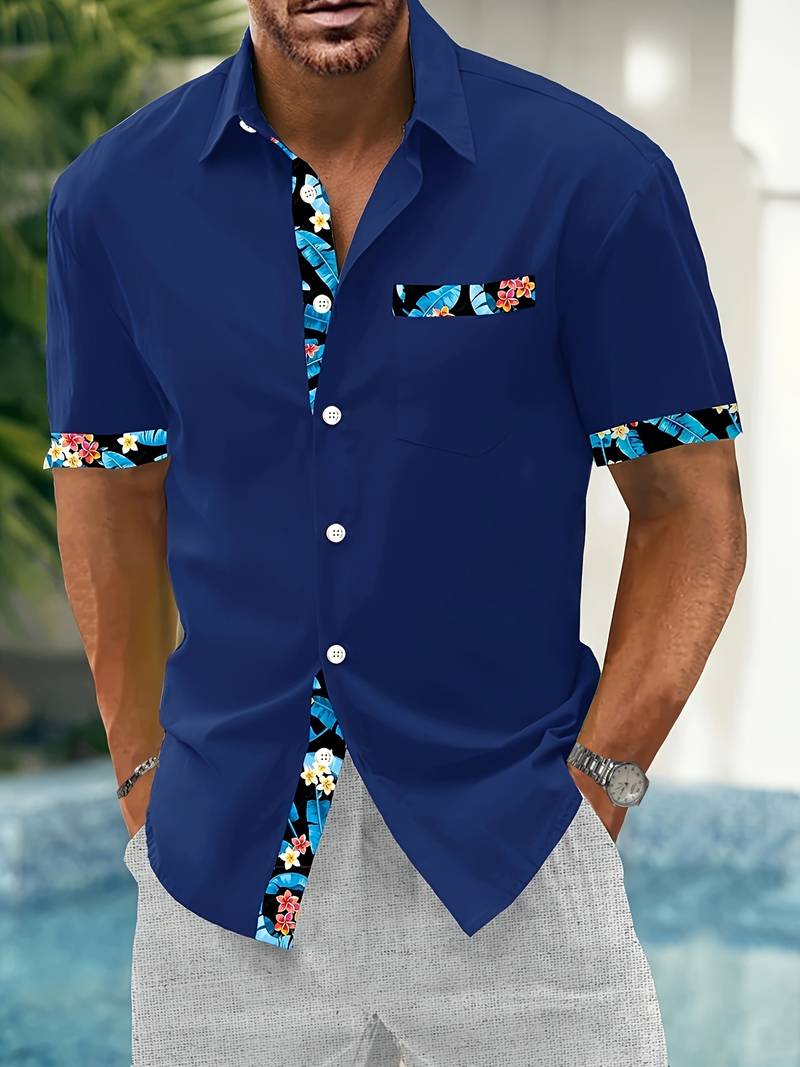 NIMA Heren blouse korte mouw