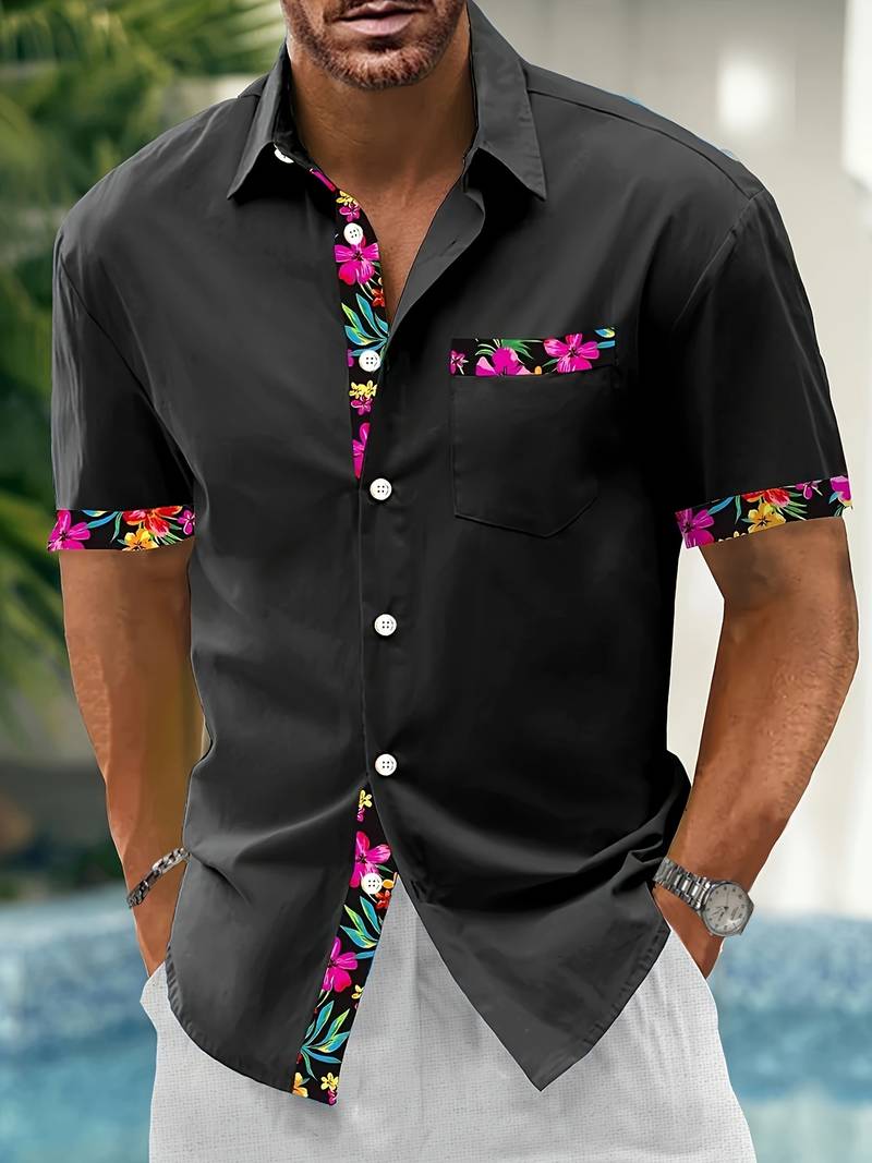 NIMA Heren blouse korte mouw
