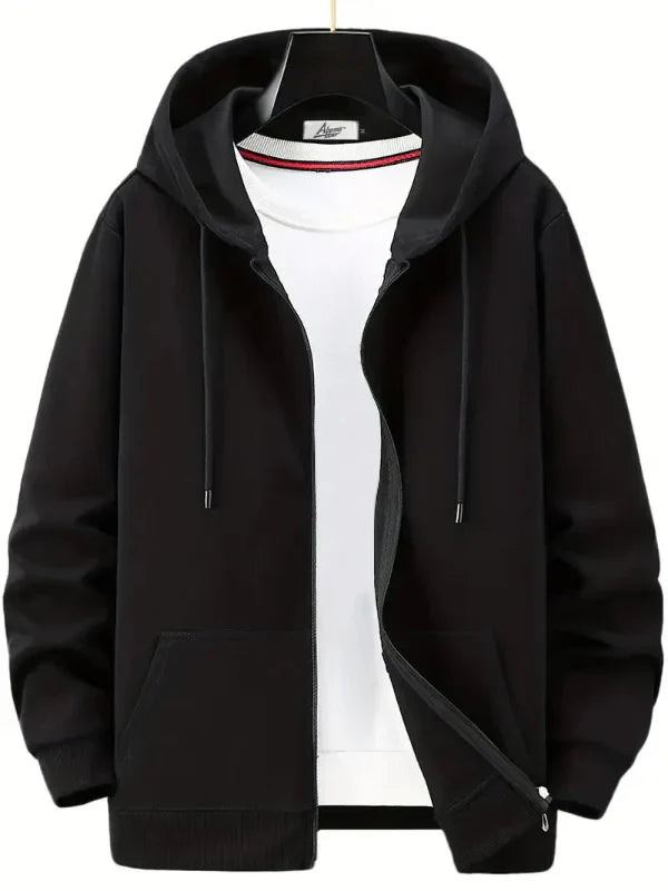 Jesper – full-zip hoodie with hood and front pockets