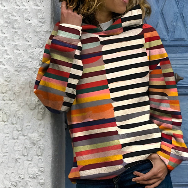 Reina - kleurrijke hoodie met patroon
