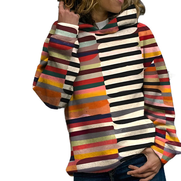 Reina - kleurrijke hoodie met patroon
