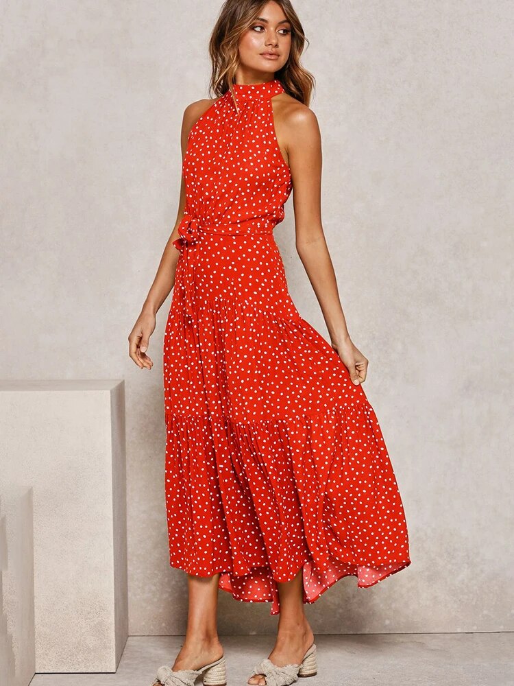 NIMA Polka Chic Strapless Jurk