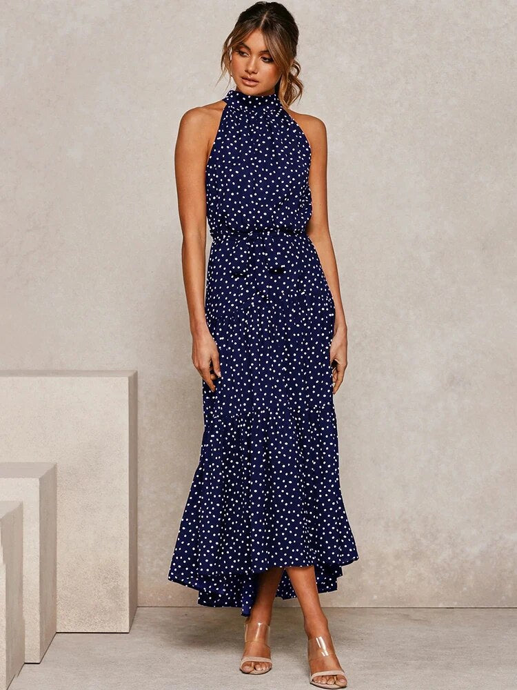 NIMA Polka Chic Strapless Jurk