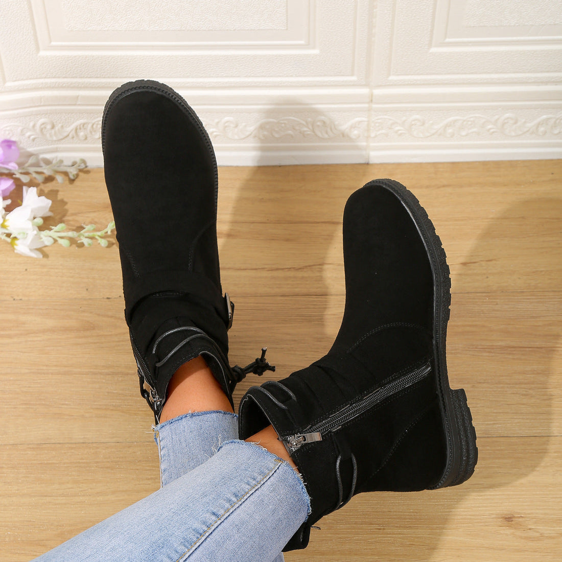 Zahara – trendy dameslaarzen met gesp