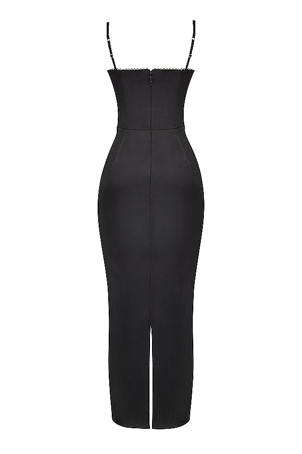 NIMA korset maxi jurk