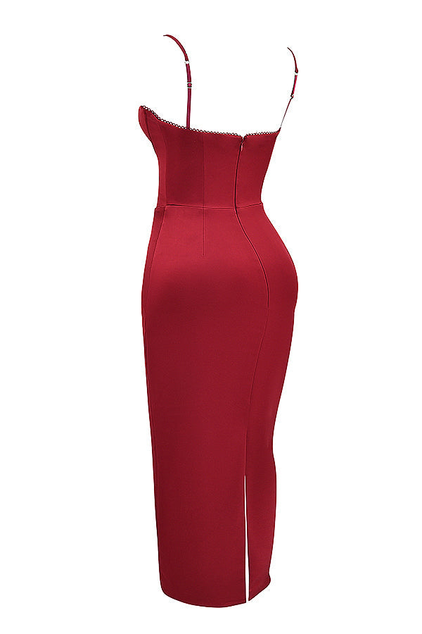 NIMA korset maxi jurk