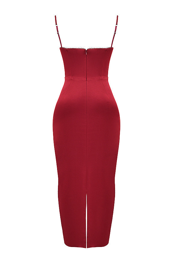 NIMA korset maxi jurk