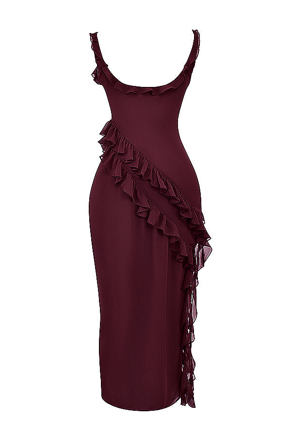 NIMA Maxi jurk met ruches