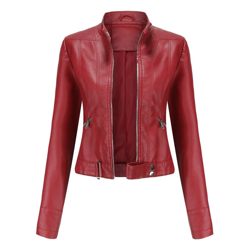 Tabea – modern leather jacket with a feminine fit