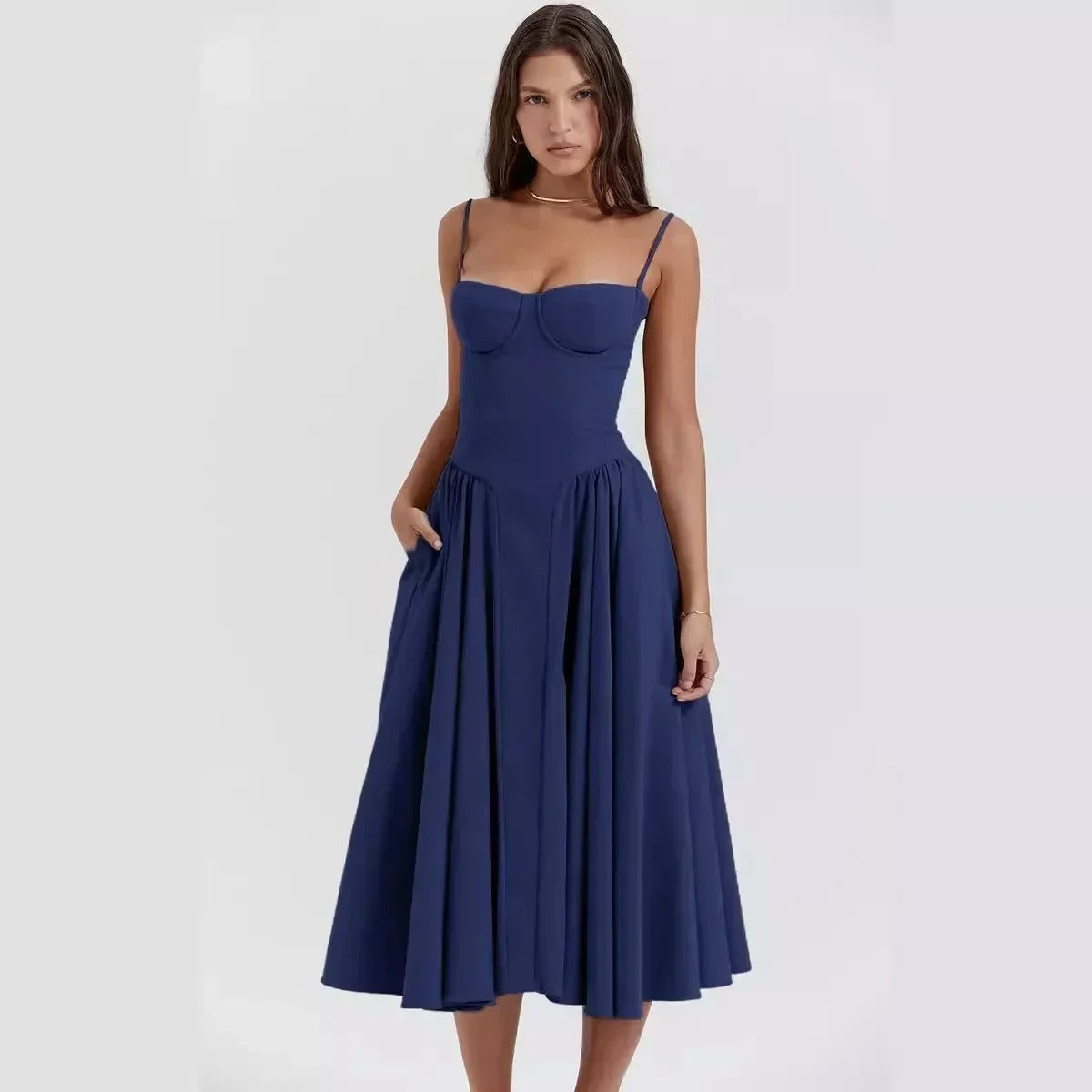 NIMA Elegante mouwloze jurk