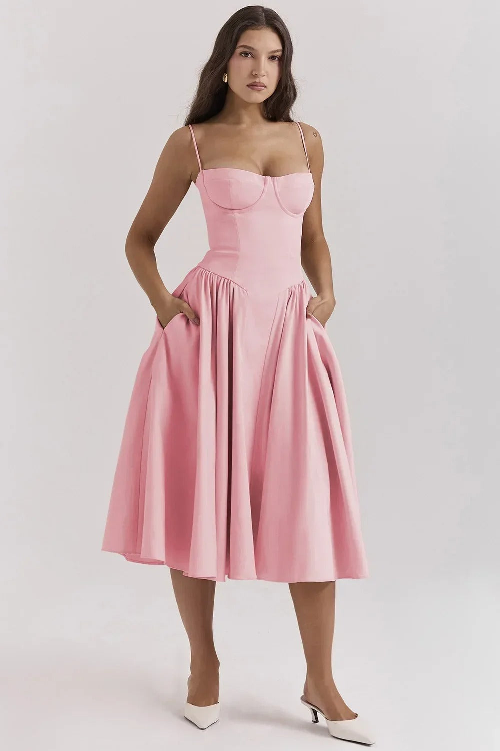 NIMA Elegante mouwloze jurk