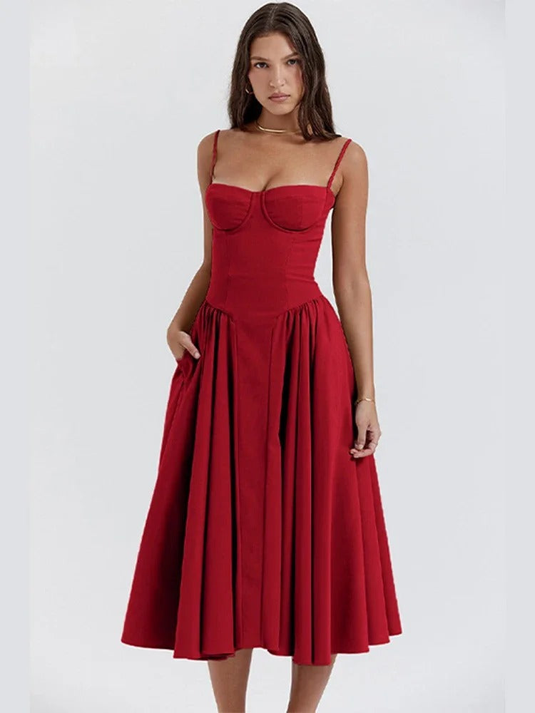 NIMA Elegante mouwloze jurk