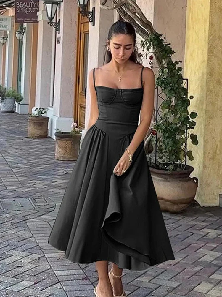 NIMA Elegante mouwloze jurk