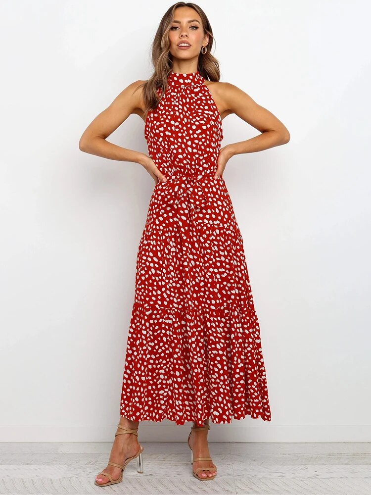NIMA Polka Chic Strapless Jurk